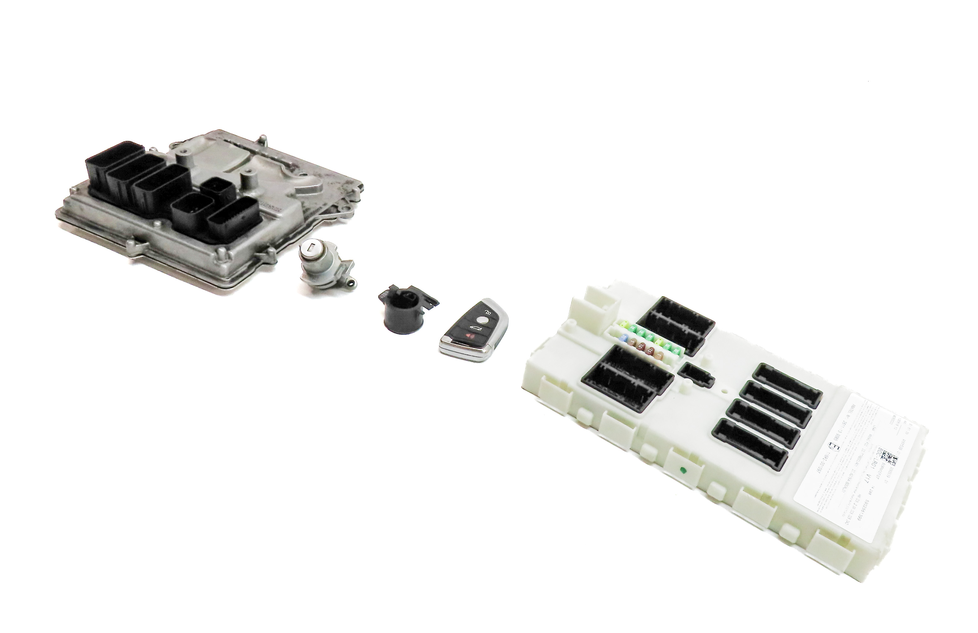 2015 BMW X5 (F15) 3.0T (N55) ENGINE ECM ECU BCM IGNITION MODULE KEY SET/5 — exact item pictured